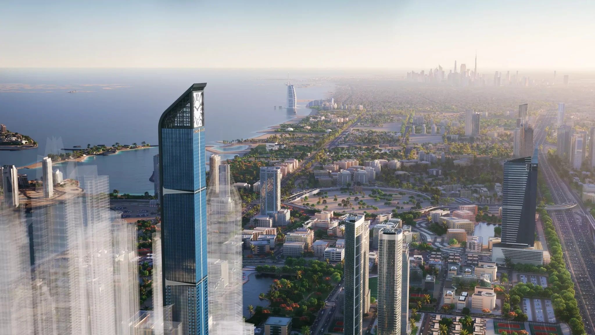Artist's impression of the Franck Muller Aeternitas tower rising above Dubai Marina. A different project, in Dubai.